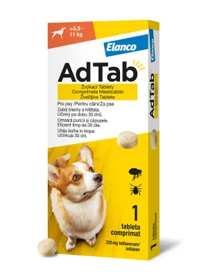 AdTab 225 mg Kautabletten für Hunde > 5.5 kg - 11 kg 1 Stück