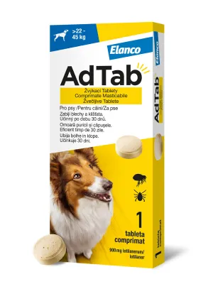 AdTab 900 mg Kautabletten für Hunde > 22 kg - 45 kg 1 Stück