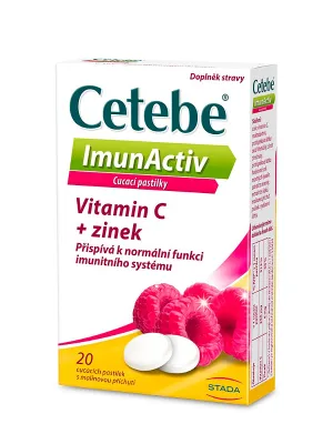 Cetebe Imunactiv Vitamin C + Zink 20 Lutschtabletten