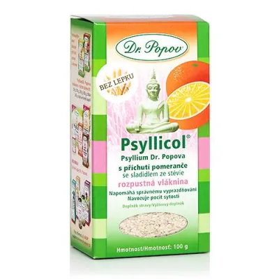 DR. POPOV Psyllicol Flohsamen 100 g Orange