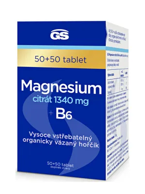 GS Magnesiumcitrat 1.340 mg+B6 50+50 Tabletten