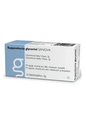 Suppositoria glycerini SANOVA Glycerin-Zäpfchen Classic 2 g 10 Stück