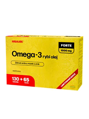 Walmark Omega-3 Fischöl FORTE 130 + 65 Kapseln Promo 2024